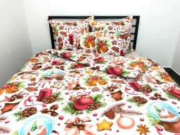 Pościel Świąteczna - 160x200cm - 100% Bawełna