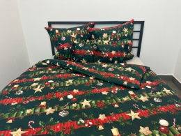 Pościel Świąteczna - 160x200cm - 100% Bawełna