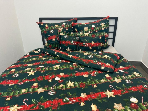 Pościel Świąteczna - 160x200cm - 100% Bawełna