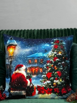 Poszewka świąteczna - 45x45cm - Welur - 2szt