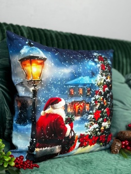 Poszewka świąteczna - 45x45cm - Welur - 2szt