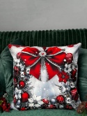 Poszewka świąteczna - 45x45cm - Welur - 2szt