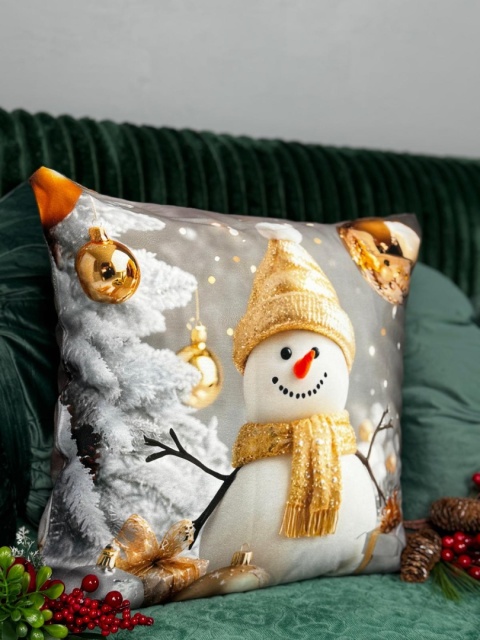 Poszewka świąteczna - 45x45cm - Welur - 2szt