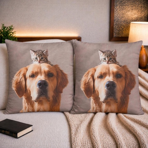 2x Poszewka 40x40cm welurowa dekoracyjna