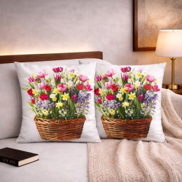 2x Poszewka 40x40cm welurowa dekoracyjna