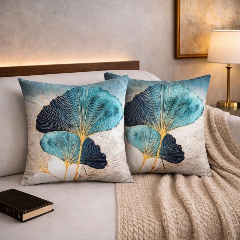 2x Poszewka 40x40cm welurowa dekoracyjna