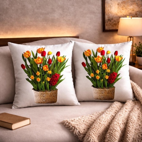 2x Poszewka 40x40cm welurowa dekoracyjna