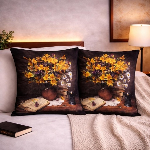 2x Poszewka 40x40cm welurowa dekoracyjna