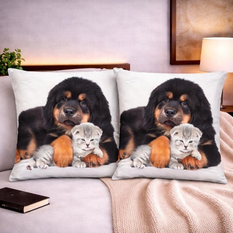 2x Poszewka 40x40cm welurowa dekoracyjna