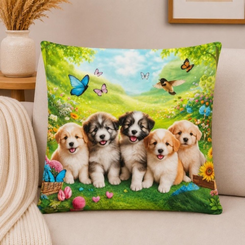 2x Poszewka 40x40cm welurowa dekoracyjna