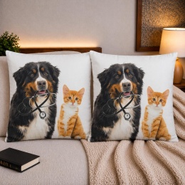 2x Poszewka 40x40cm welurowa dekoracyjna