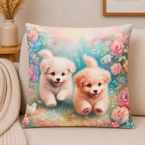 2x Poszewka 40x40cm welurowa dekoracyjna
