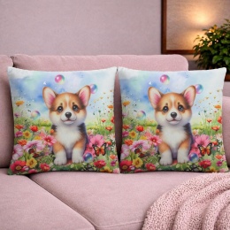 2x Poszewka 40x40cm welurowa dekoracyjna