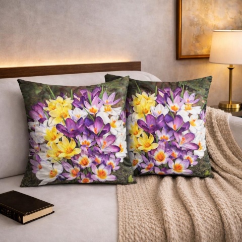 2x Poszewka 40x40cm welurowa dekoracyjna
