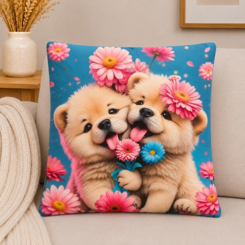 2x Poszewka 40x40cm welurowa dekoracyjna